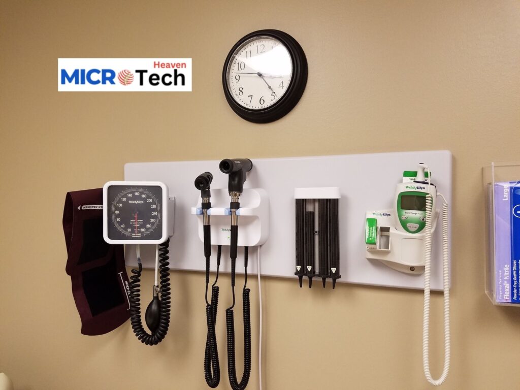 a medical equipment on a wall